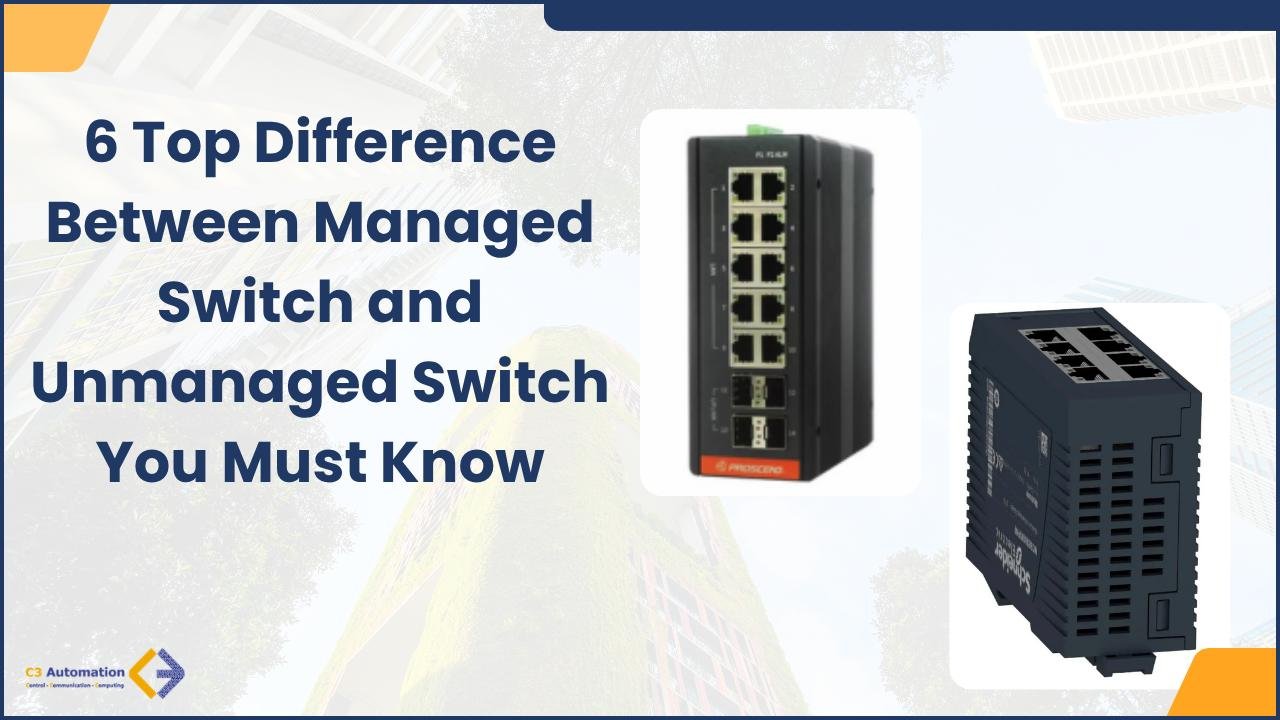 difference between managed switch and unmanaged switch